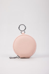 Mini Leather Coin Pouch - Pink