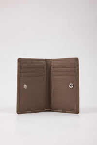 Mini Folded Card Holder - Brown