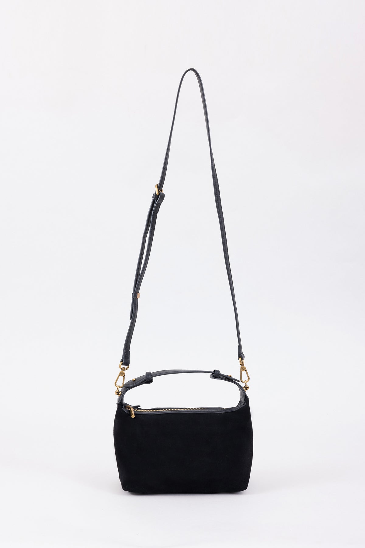 Two-Way Suede Mini Handbag