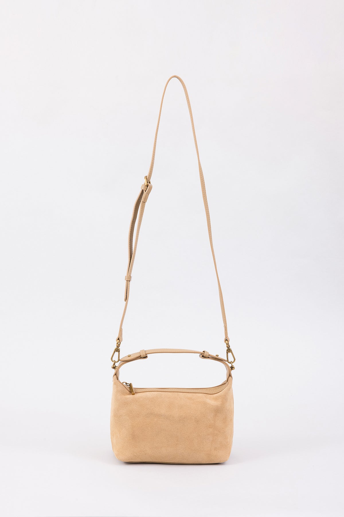 Two-Way Suede Mini Handbag
