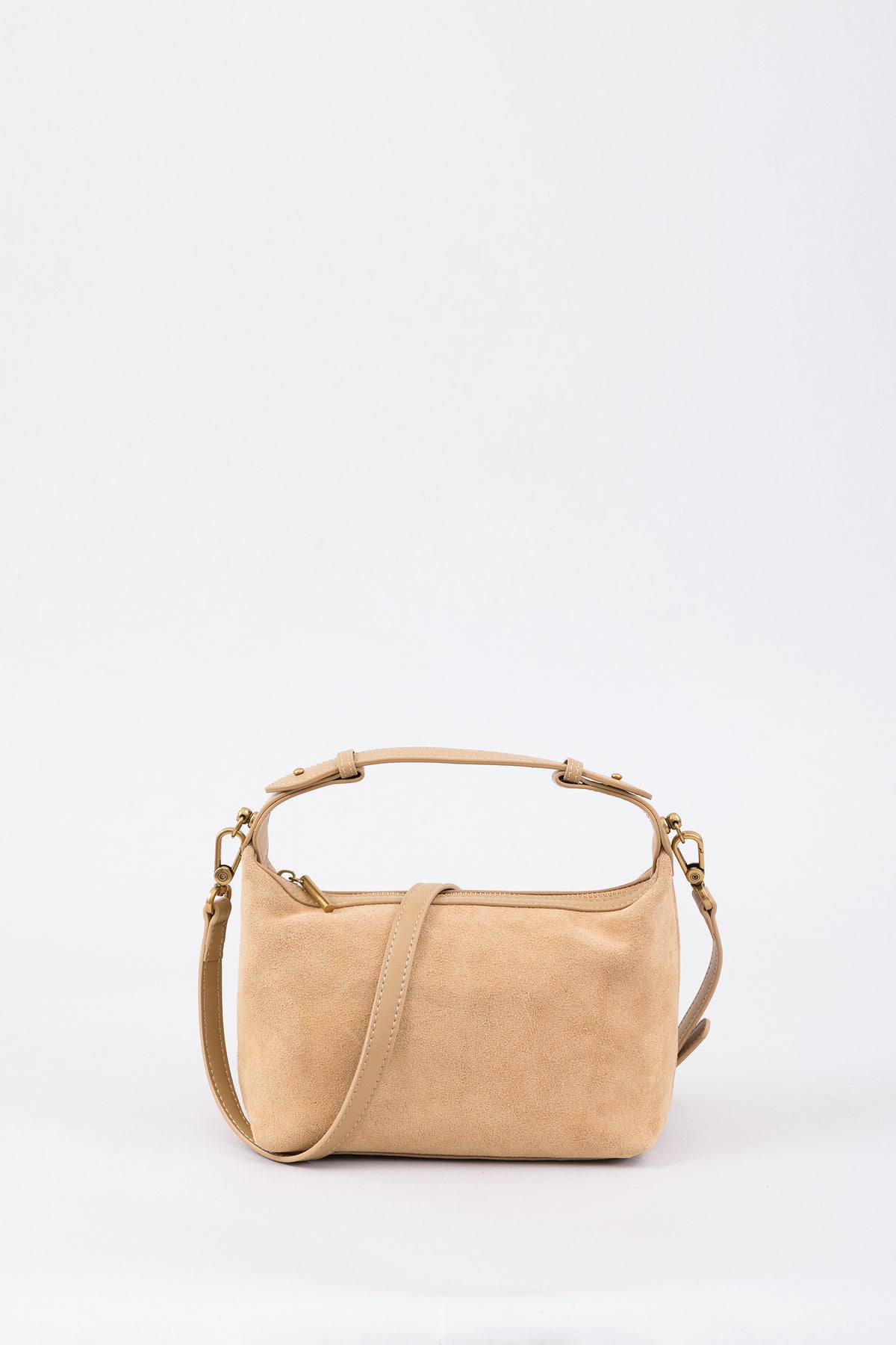 Two-Way Suede Mini Handbag