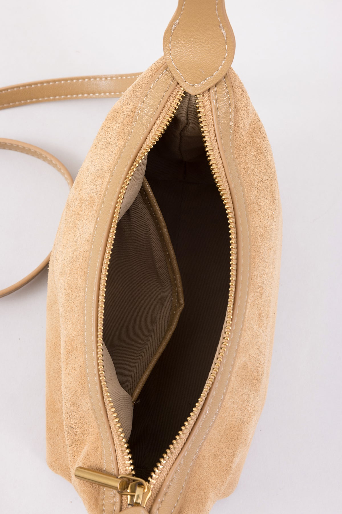 Two-Way Suede Mini Handbag