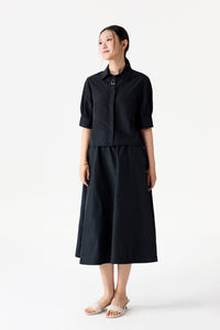 Mid Gathered Sleeve Shirt