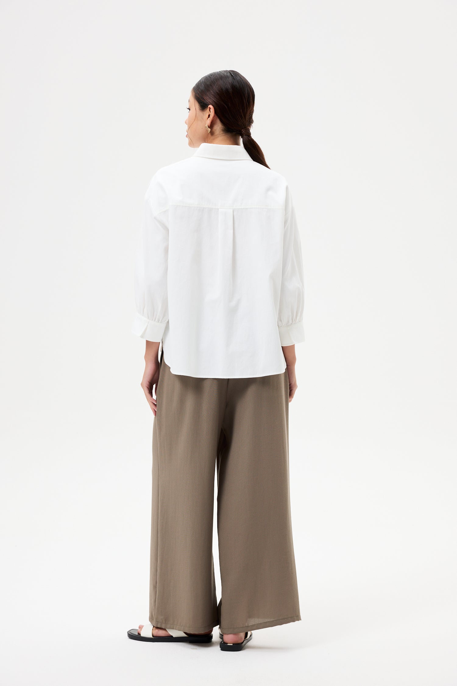 Half Concealed-Placket Shirt