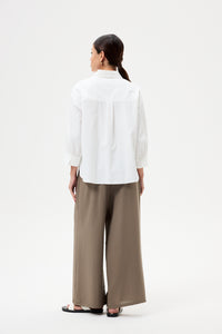 Half Concealed-Placket Shirt