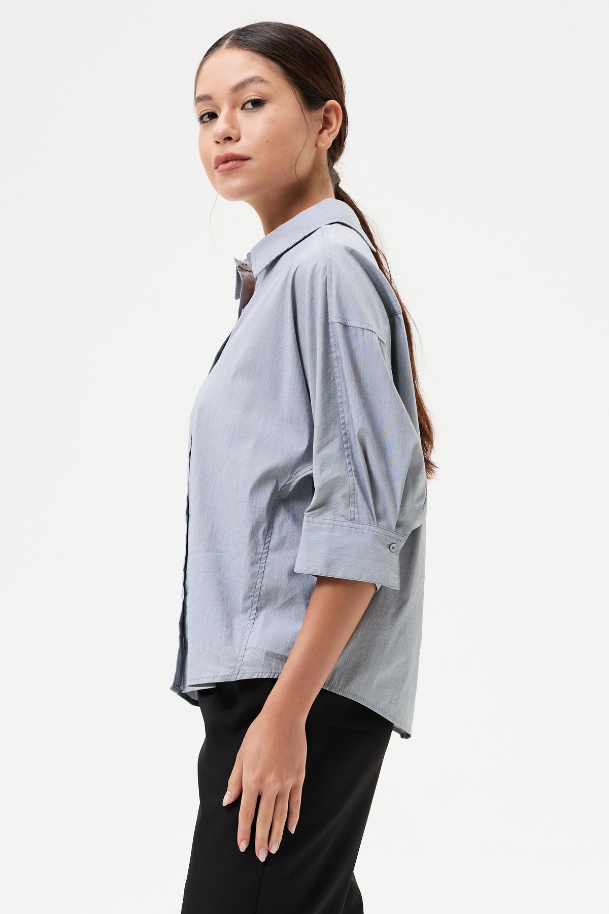 Stripes Relaxed Dolman Shirt