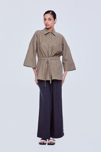 Drawstring Relaxed Shirt