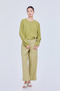 Relaxed Long Sleeve Blouse