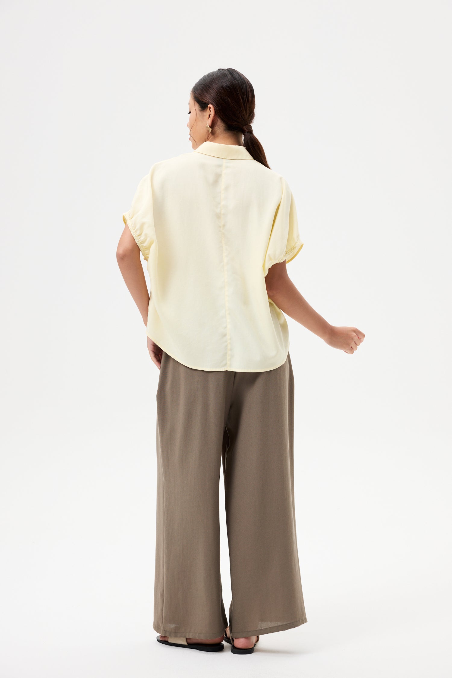 Elasticised Sleeve Blouse