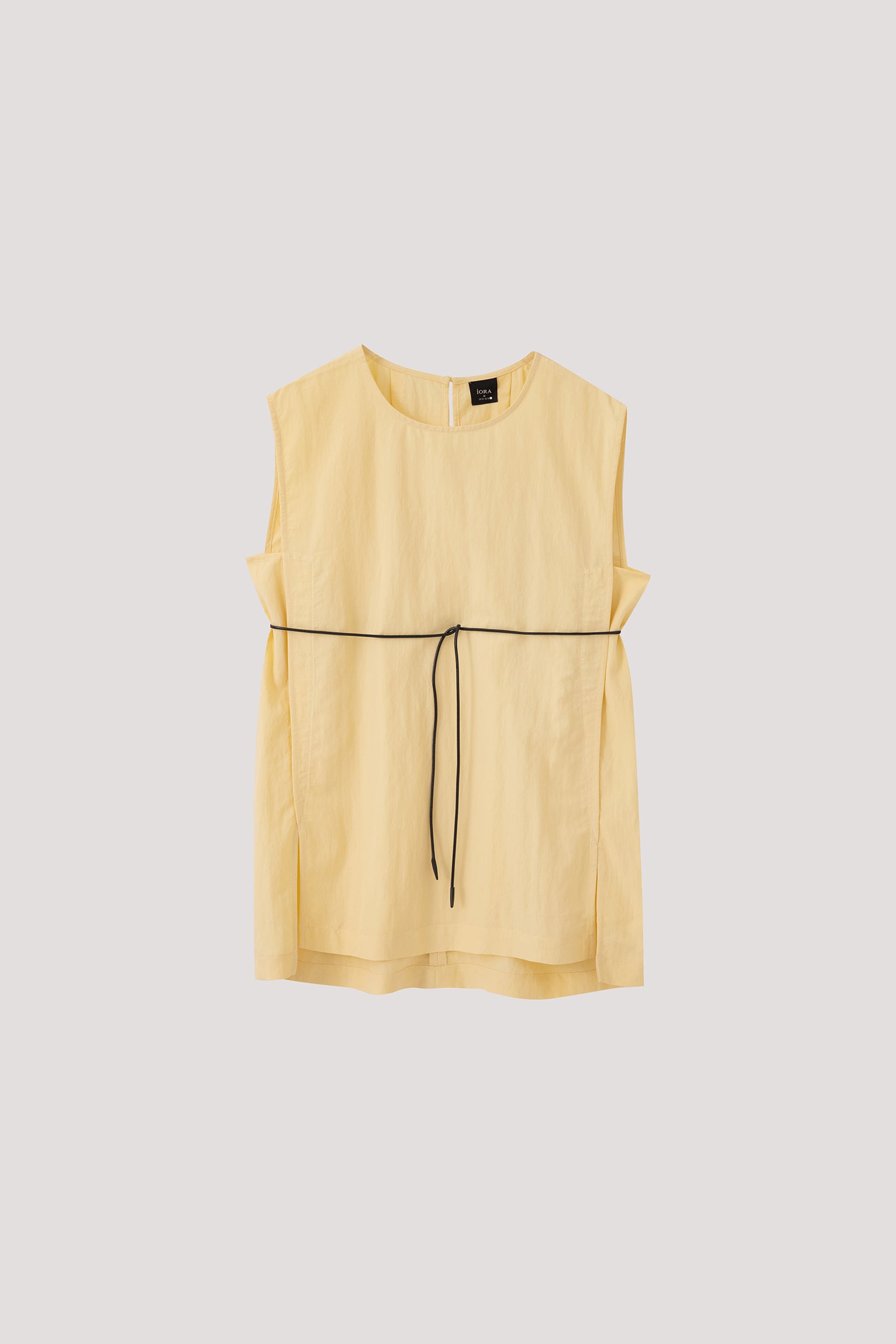 Self-Tie Cord Sleeveless Top