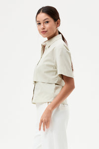 Layered Crop Shirt