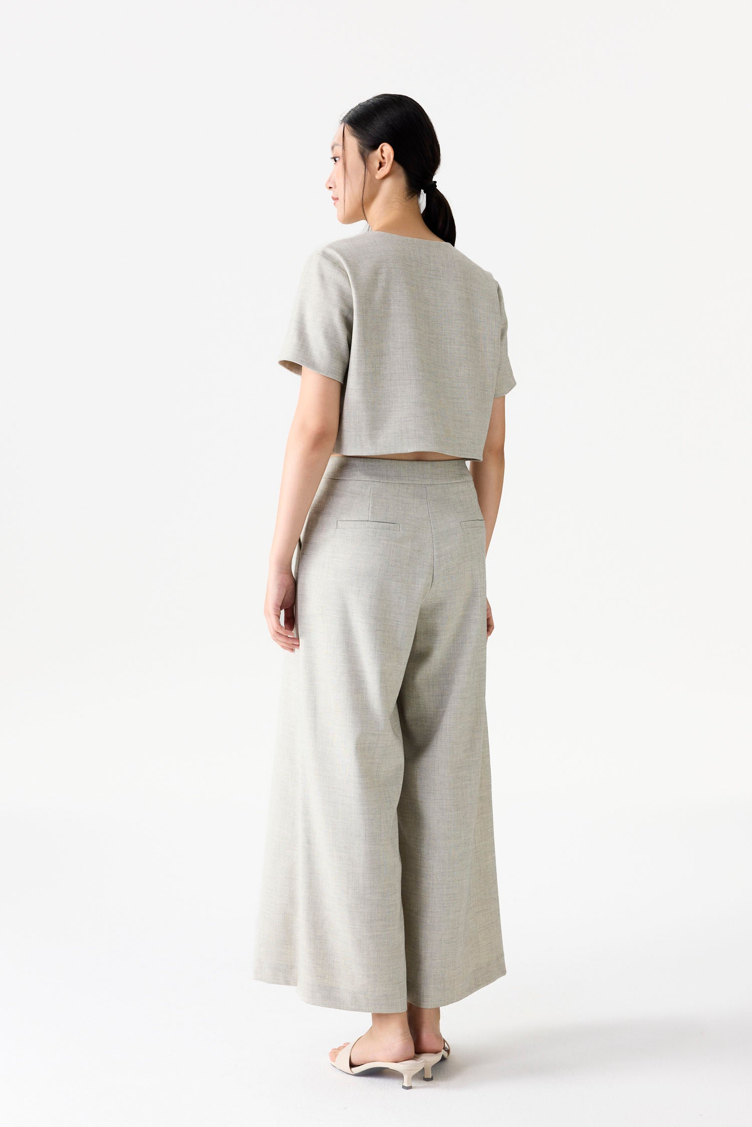 Short Sleeve Crop Mini Outer Top