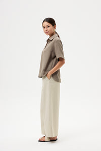 Relaxed Open Collared Shirt