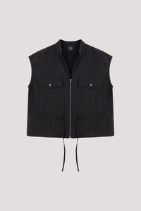 Collared Cargo Vest Top
