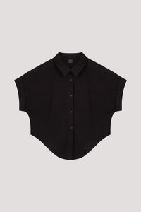 Self-Tie Crop Shirt