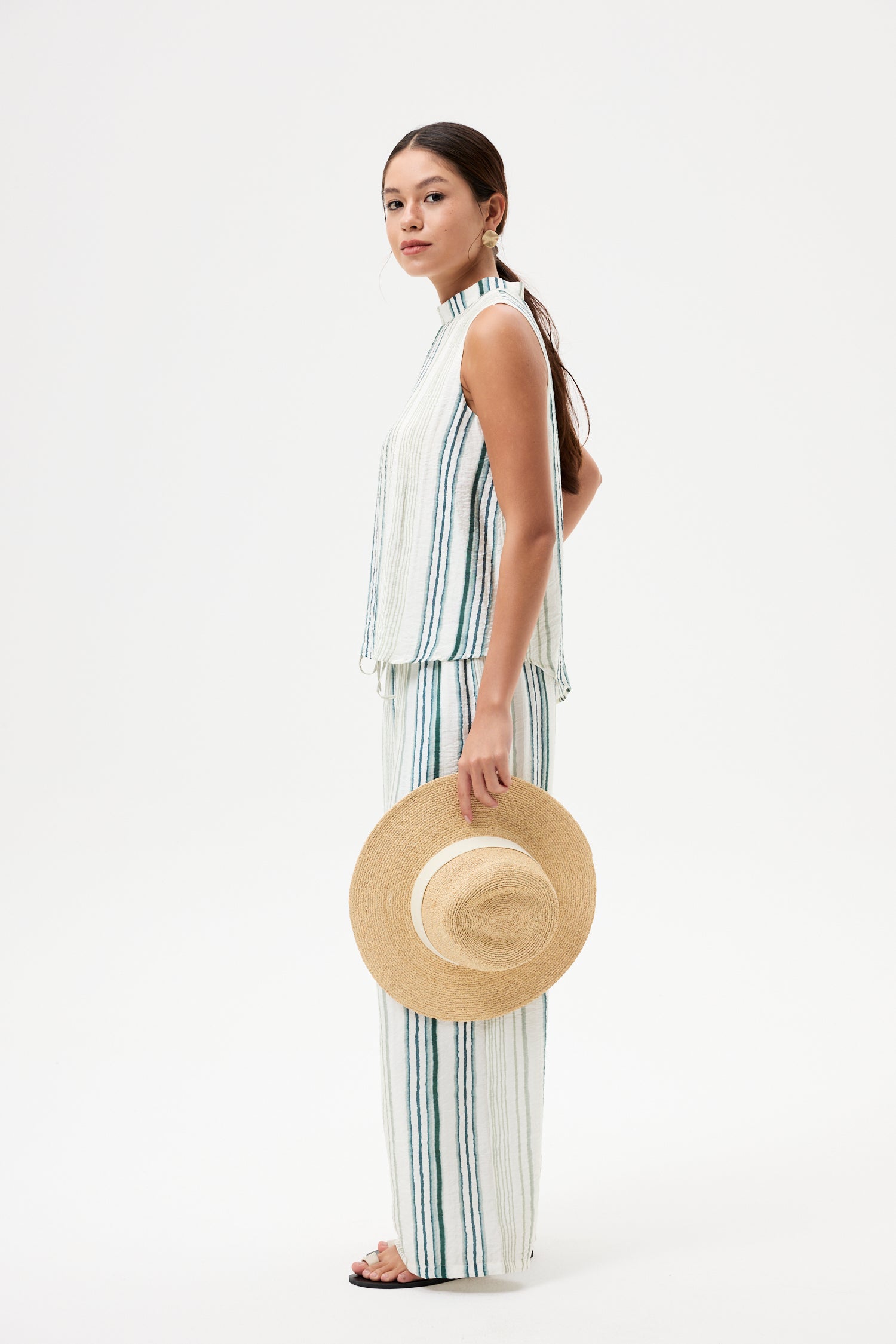 Sleeveless Striped Top