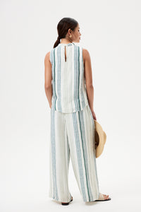 Sleeveless Striped Top