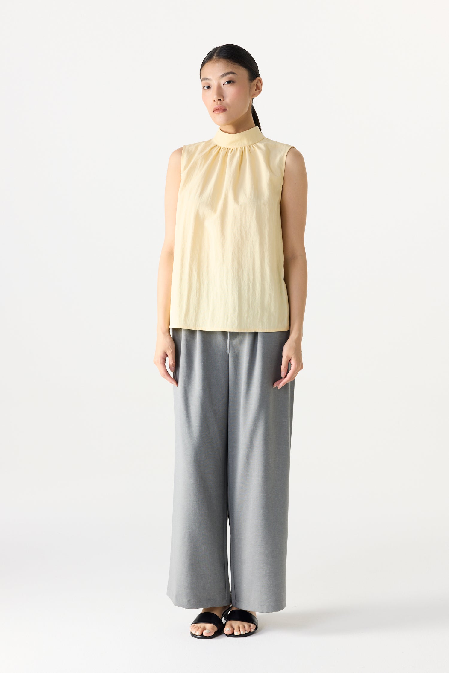 High Neck Sleeveless Top