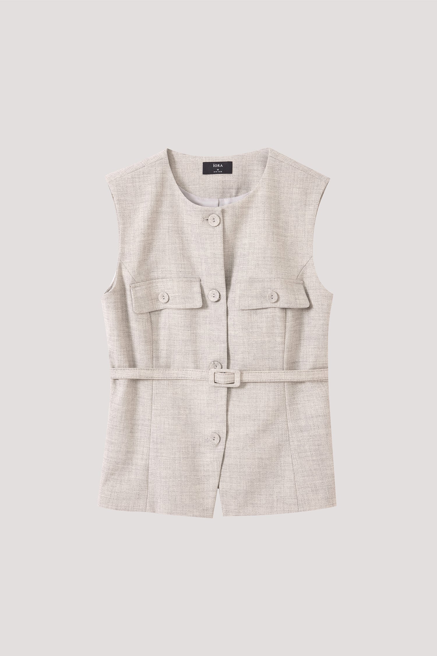 Belted Woven Vest Top