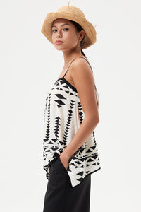Printed Handkerchief Cami Top