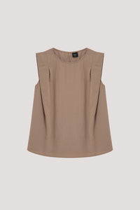 Overlap Sleeveless Top