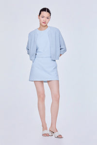 Chenille Short Sleeve Cardigan