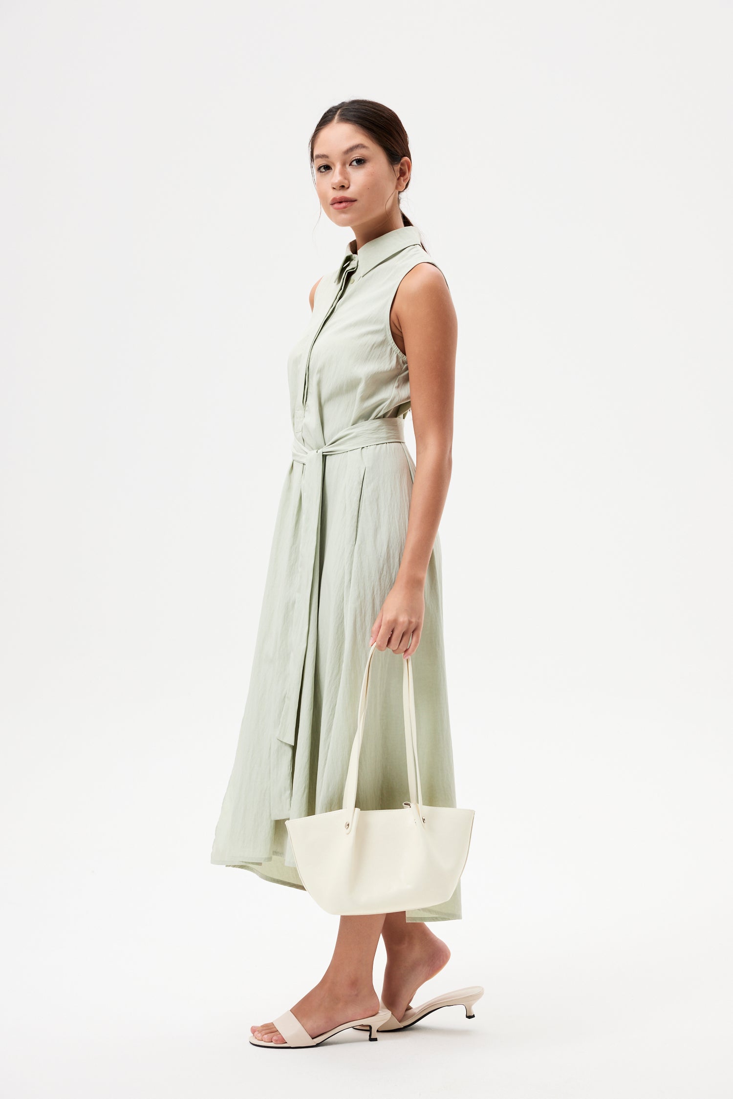 Collared Sleeveless Dress