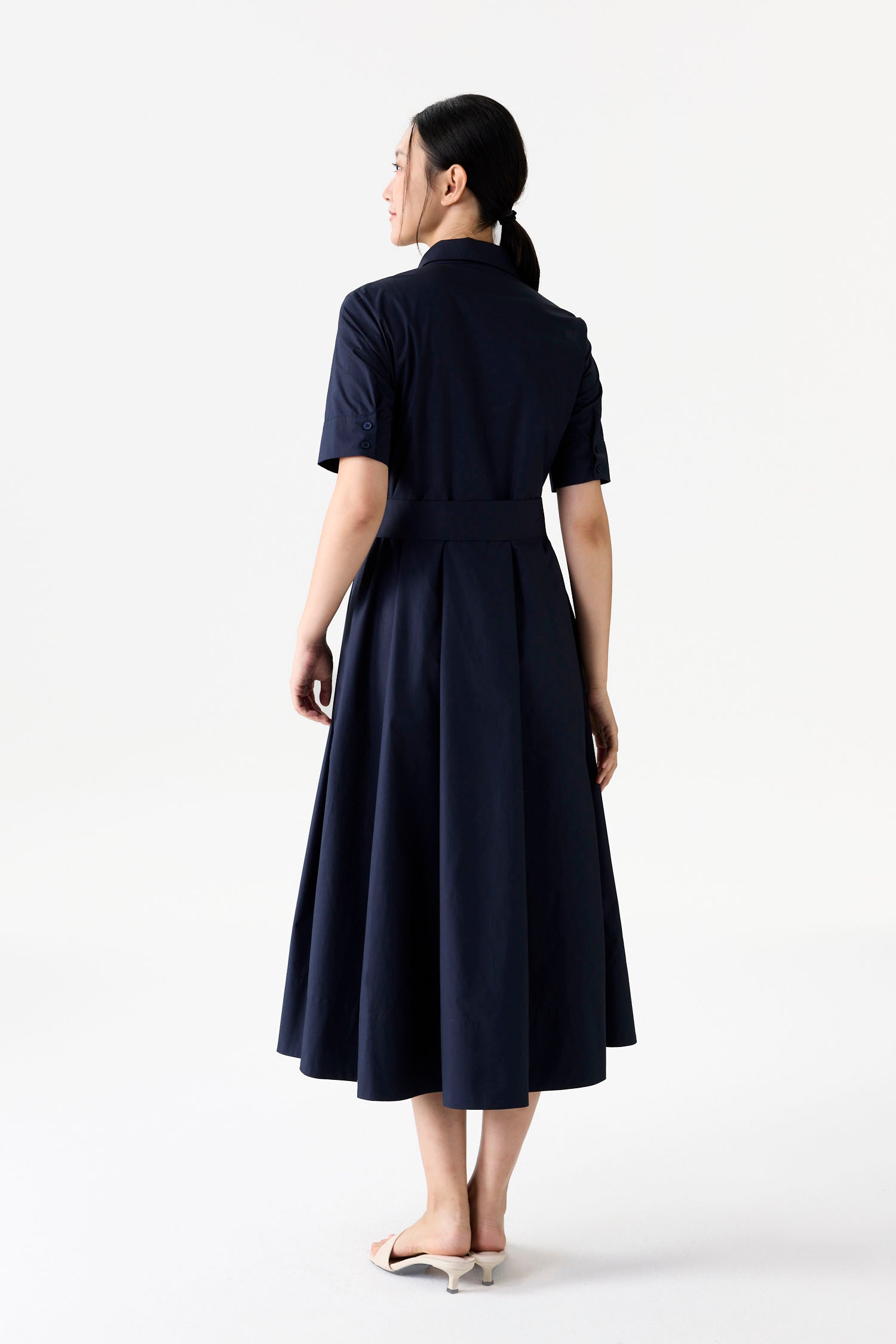 Utility Pleated Dress