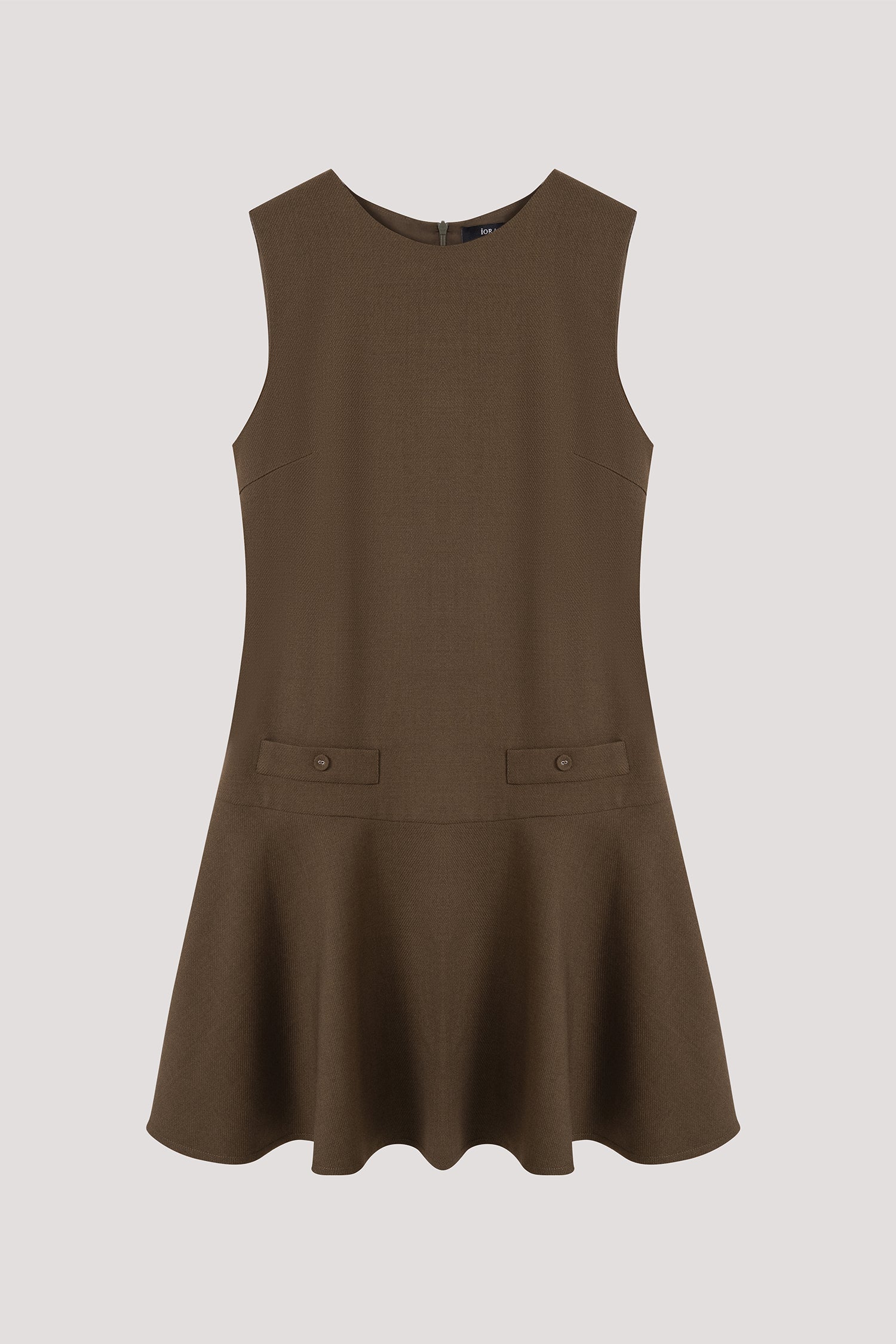 Sleeveless Peplum Mini Dress