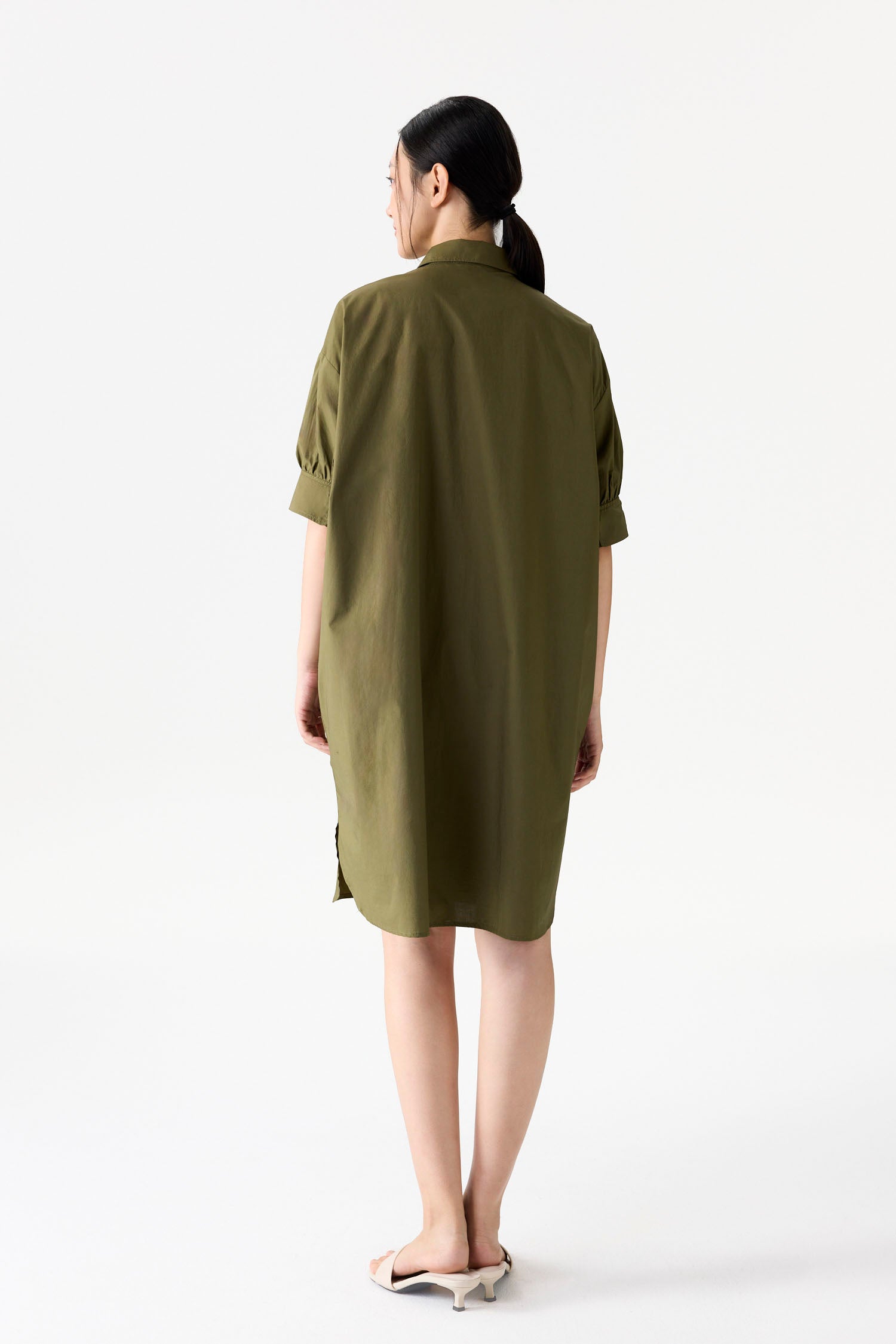 Relaxed Button-Down Shirt Dress