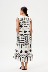 Printed Relaxed Sleeveless Dress