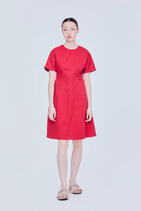Folded Cuffs Dress