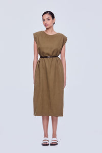 Straight Cut Sheen Dress