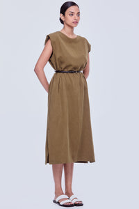 Straight Cut Sheen Dress