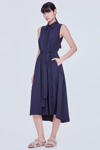 Collared Sleeveless Dress