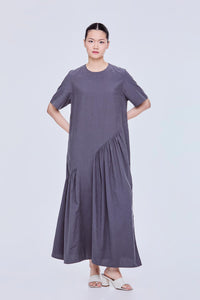 Asymmetrical Short Sleeve Dress