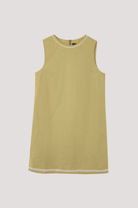 Embroidery Sleeveless Mini Dress