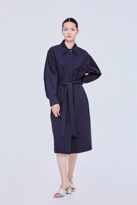 Collared Midi Shirt Dress