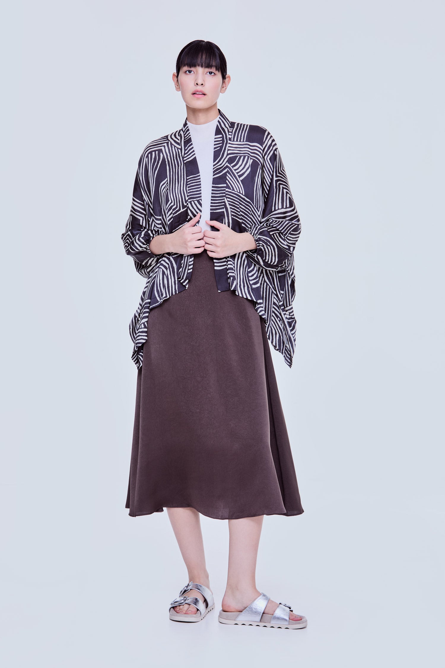 Printed Kimono Cardigan