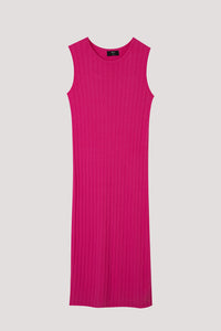 Sleeveless Ribbed Knit Dress
