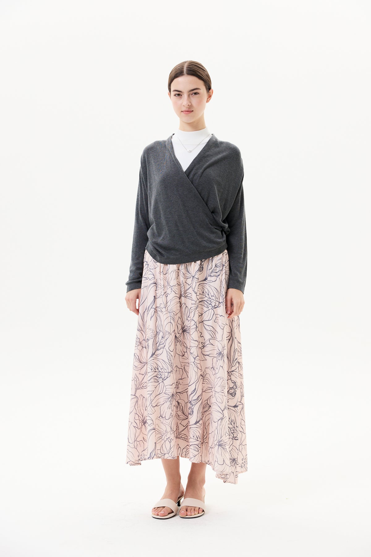 Long Sleeve V-Neck Wrap Cardigan