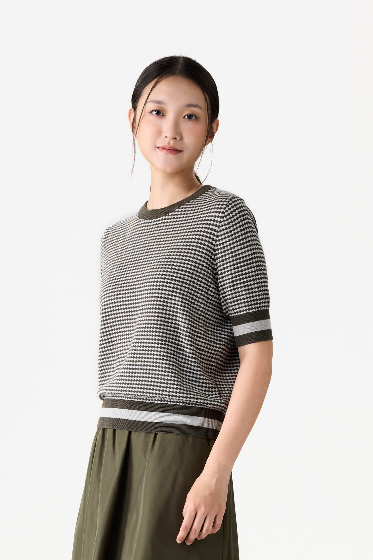 Pattern Knit Blouse