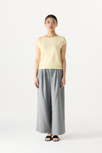 Buttoned Back Knit Top