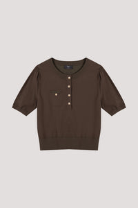 Short Sleeve Knit Top