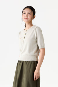 Short Sleeve Knit Top
