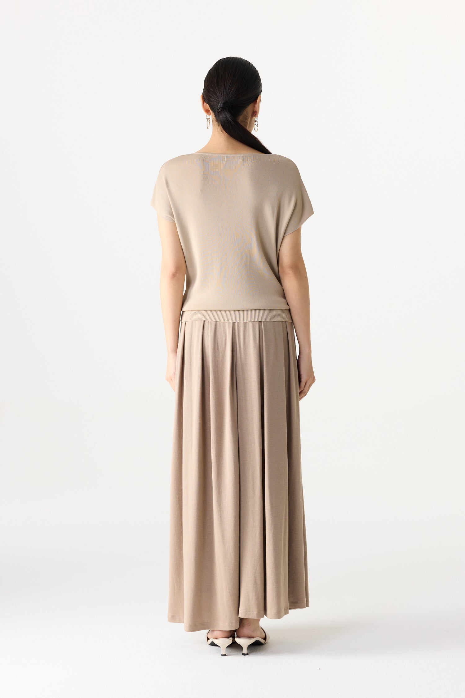 Cowl Neck Magyar Knit Top