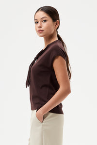 Scarved Magyar Knit Top