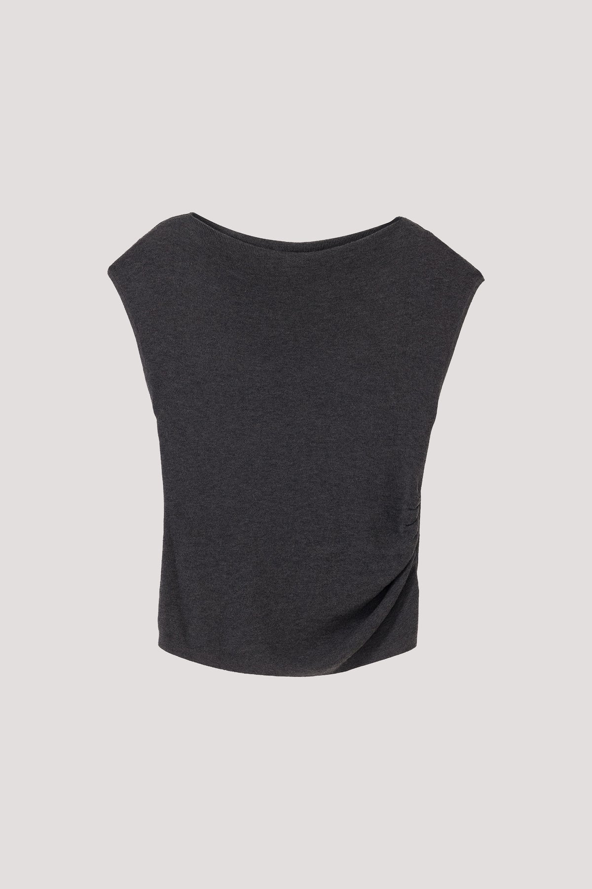 Boat Neck Knit Top