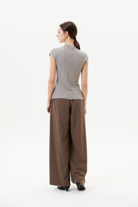 Mock Neck Magyar Knit Top