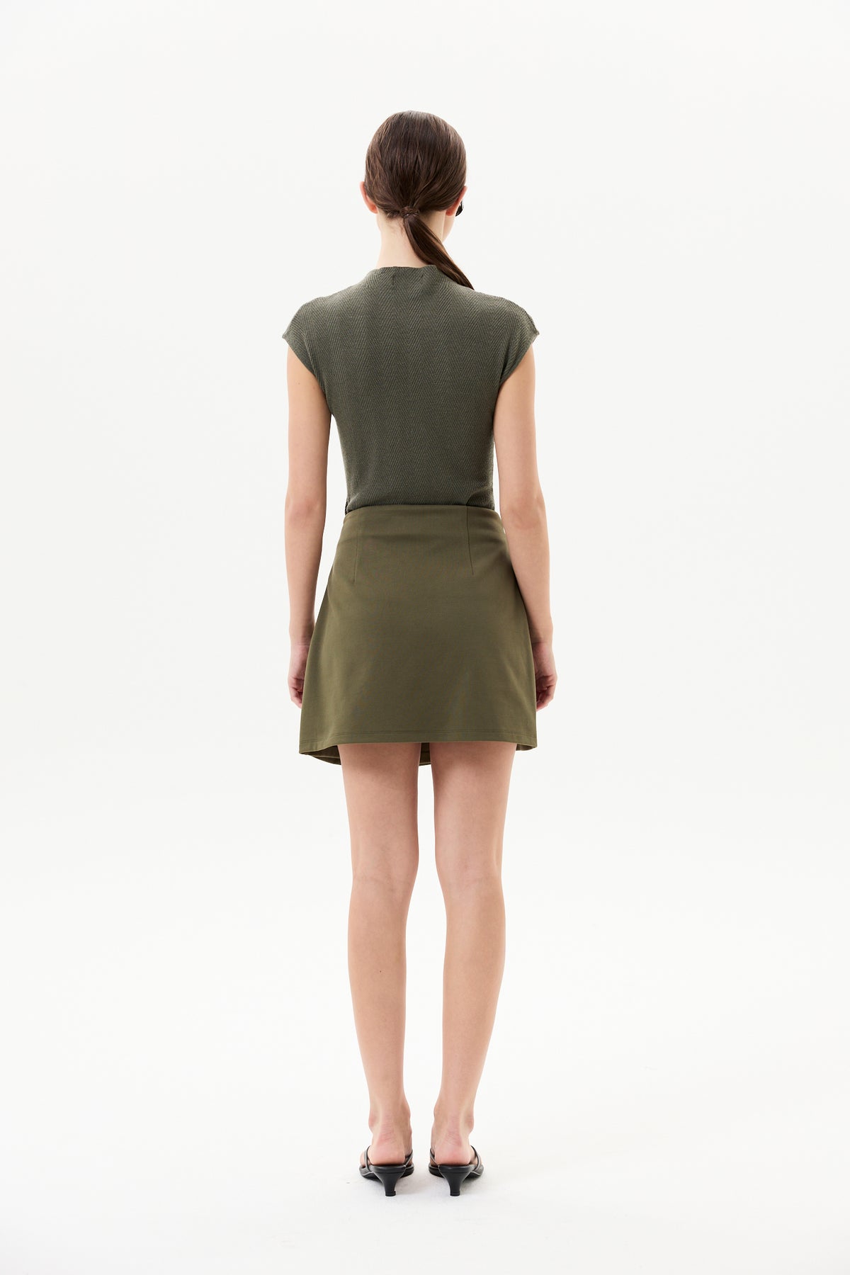 Mock Neck Magyar Knit Top